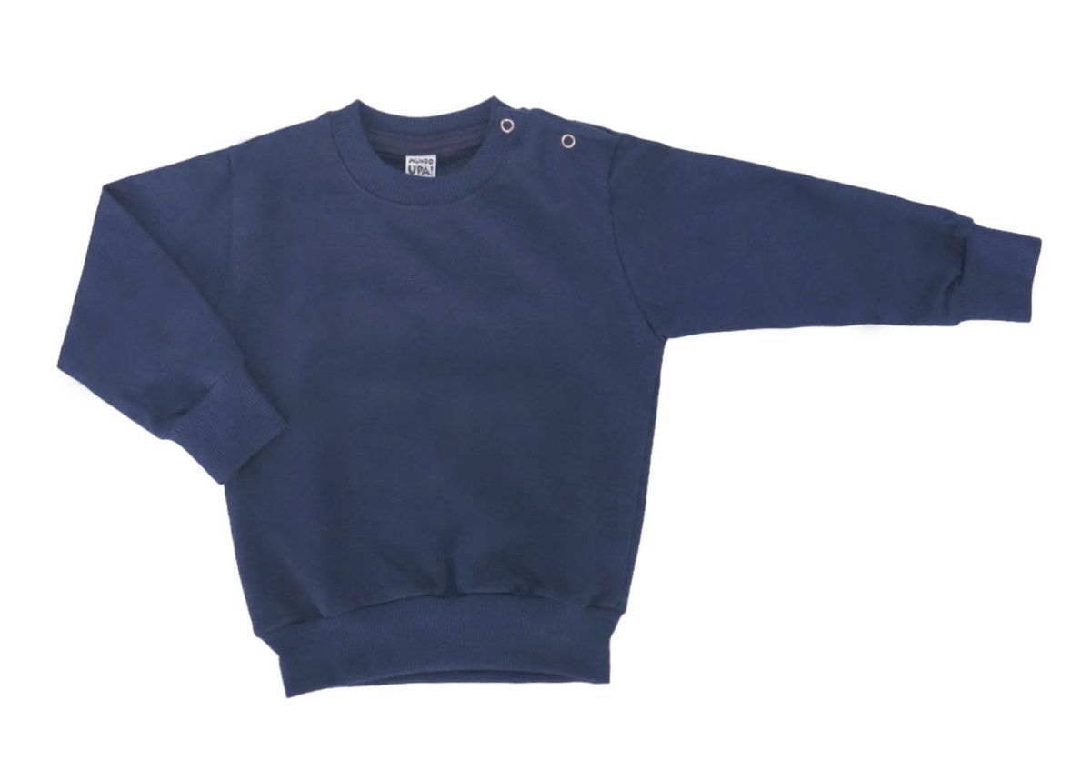 Buzo De Algodon Rustico Colegial Cuello Con Broche