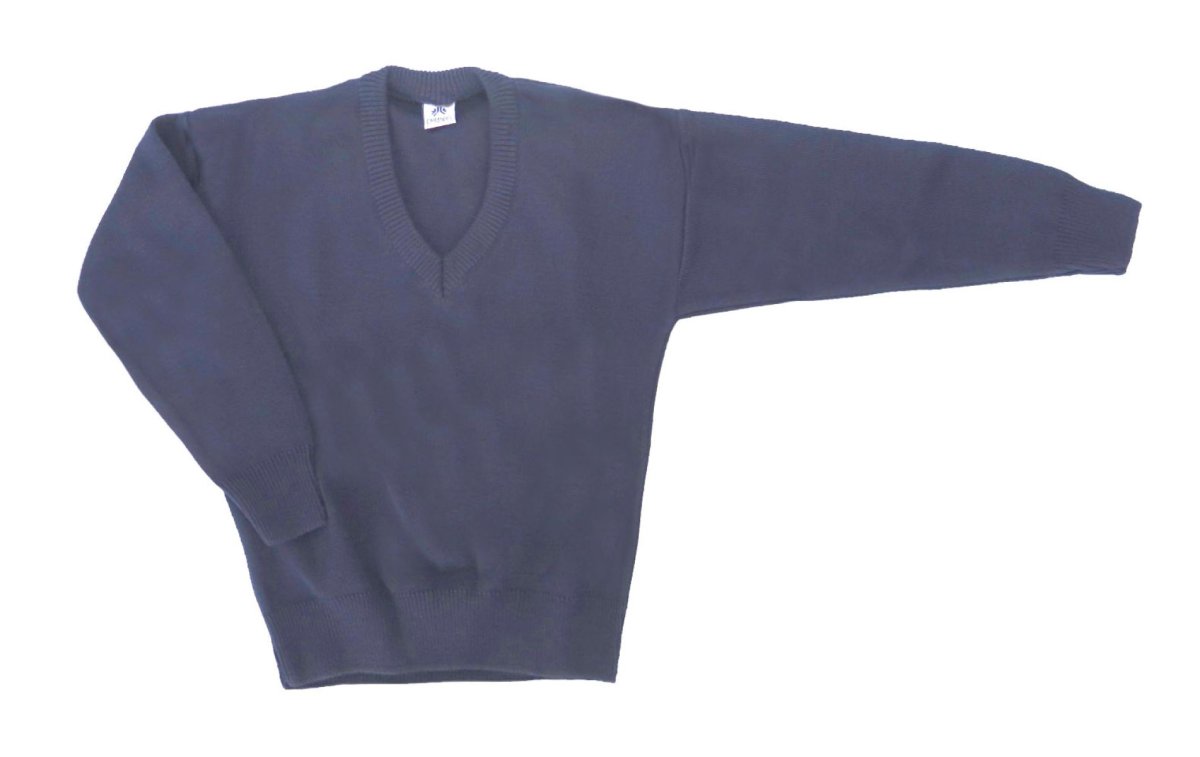 Pullover Sweater Colegial Escote V