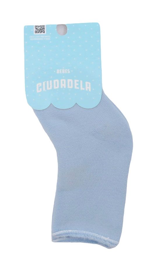 Media Soquete de Algodon con interior de toalla