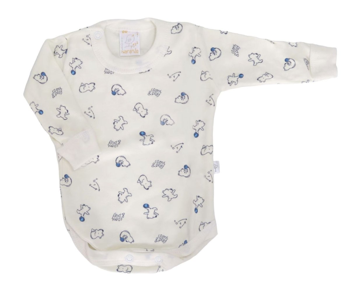 Body Manga Larga Estampad Oso con pelota