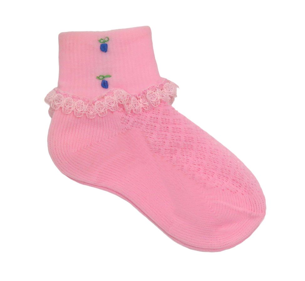 Medias Streech Puño Volcado con Puntilla