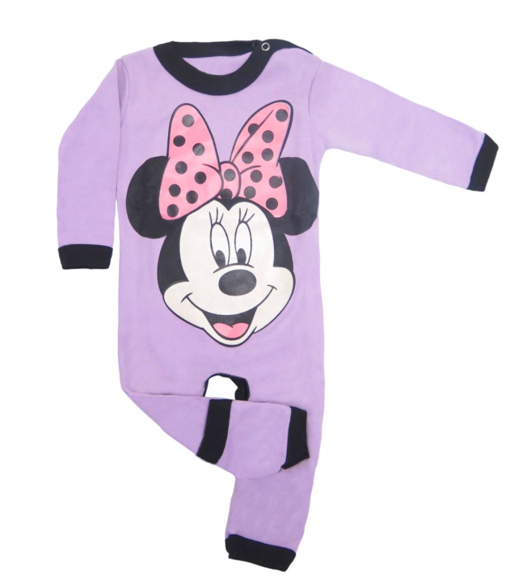 Dormilon Algodon tipo enterito con pie reversible personaje Minnie