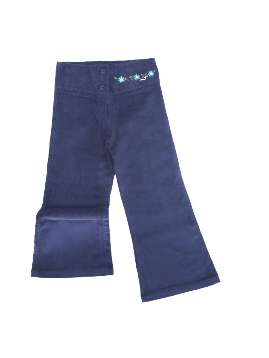 Pantalon de Corderoy con bordado en cintura