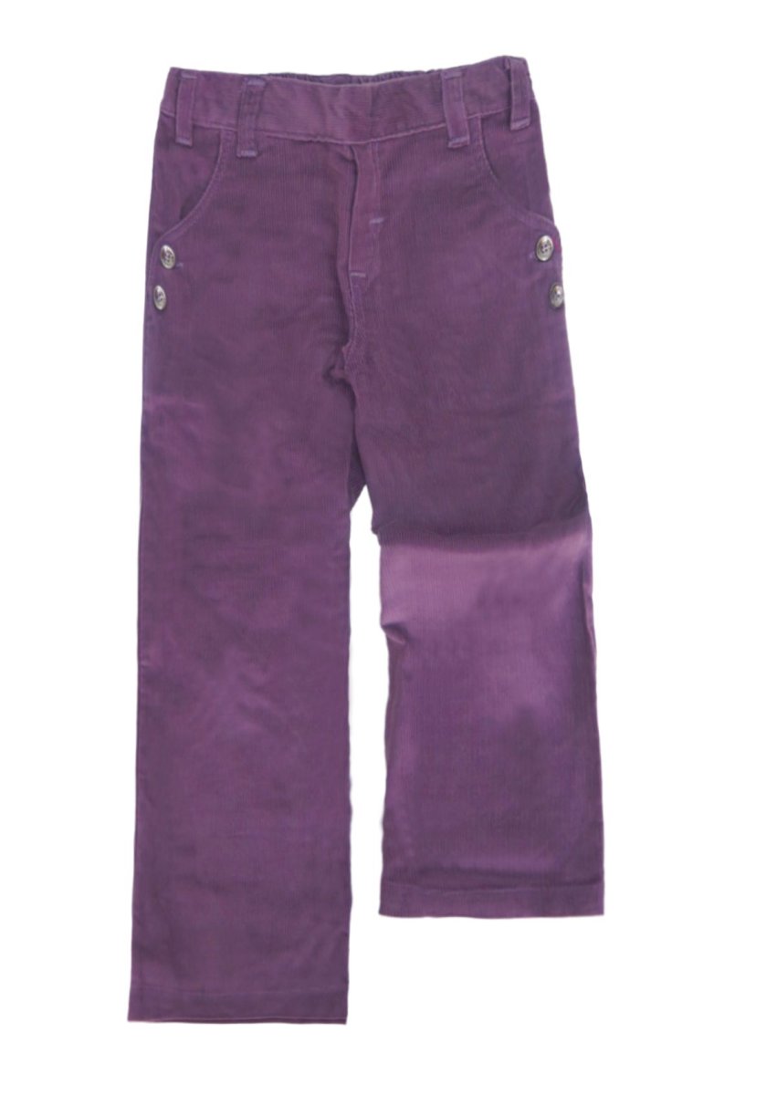 Pantalon Corderoy con botones a los lados y Elastizado