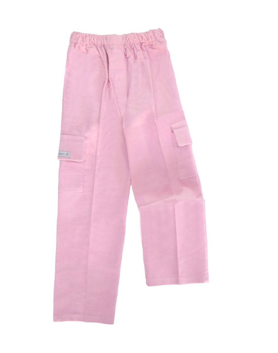 Pantalon de Corderoy con Bolsillo Cargo Bordado