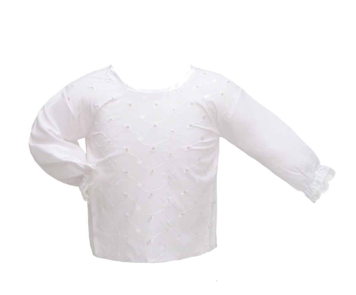 Batita Broderie prendida Atras Manga Larga