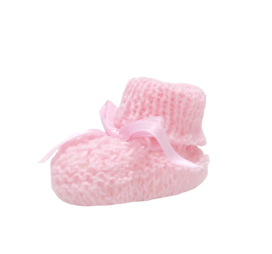 Escarpines Tejido a Mano con Puño Volcado