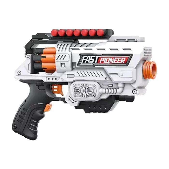 Pistola Fast Pioneer Electronic Con Dardos X16 (electronica lanza dardos tipo NERF)