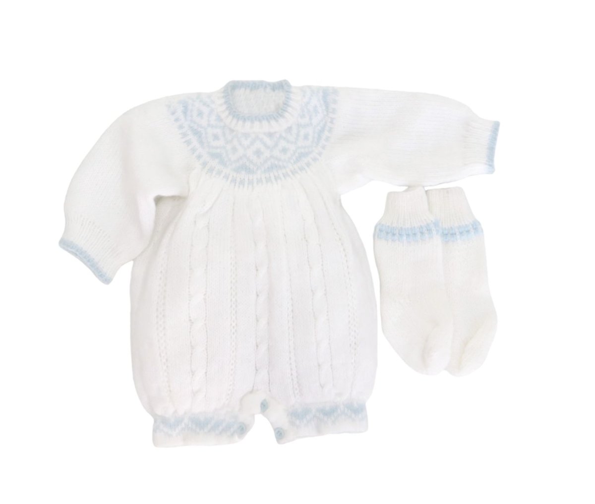 Enterito sin Pie Tejido con Botitas