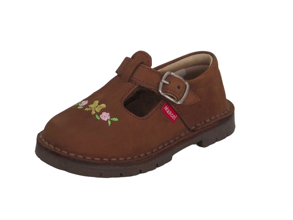 Guillermina Nobuk Con Hebilla Bordada Flor