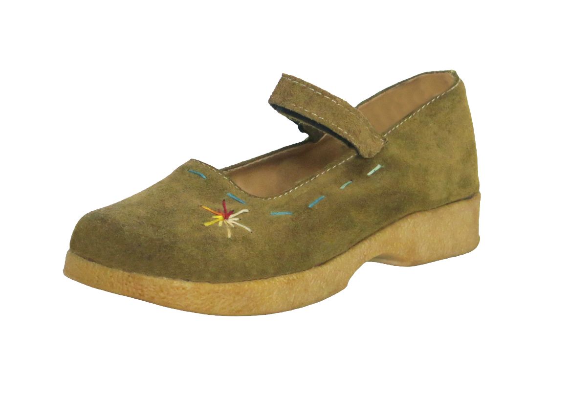 Guillermina Gamuza Bordada Con Velcro