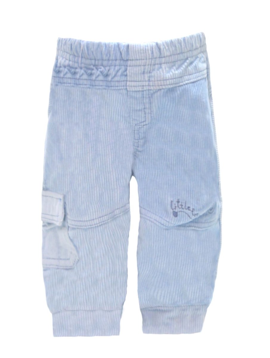 Pantalon de Corderoy con Puño y Bolsillo Cargo Tipo Gaucho