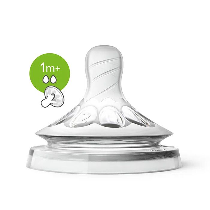 Tetinas  Natural 1m+ Flujo Lento. Sin BPA x2