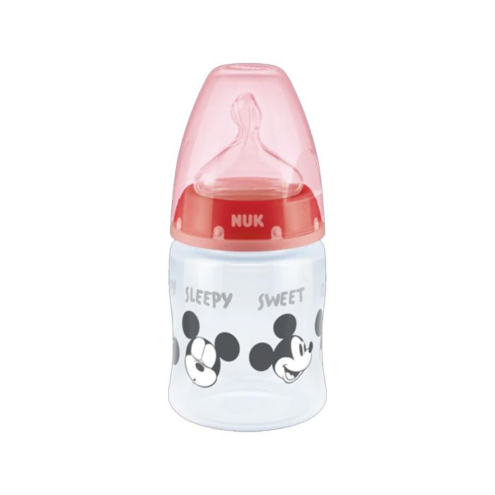 Mamadera First Choice+ Con Control De Temperatura 0-6m 150 ML - Mickey Mouse
