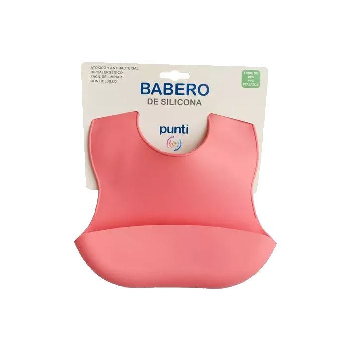 Babero De Silicona Bebe Con Bolsillo Impermeable