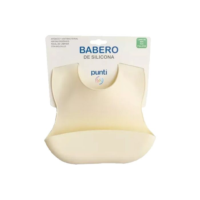 Babero De Silicona Bebe Con Bolsillo Impermeable