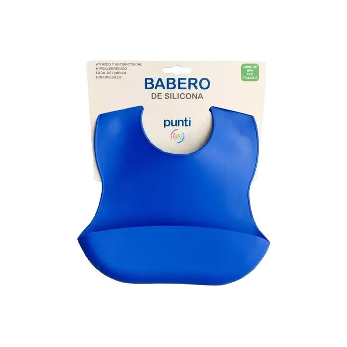 Babero De Silicona Bebe Con Bolsillo Impermeable
