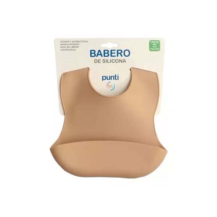 Babero De Silicona Bebe Con Bolsillo Impermeable