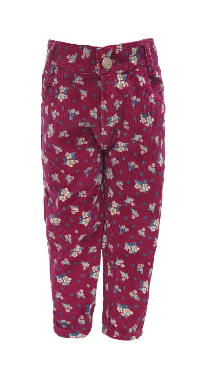 Pantalon de Corderoy con cintura elastizada Estampado
