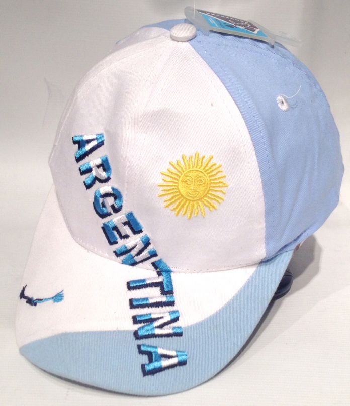Gorro Cap Con Visera Argentina Bordado En Diagonal Regulable