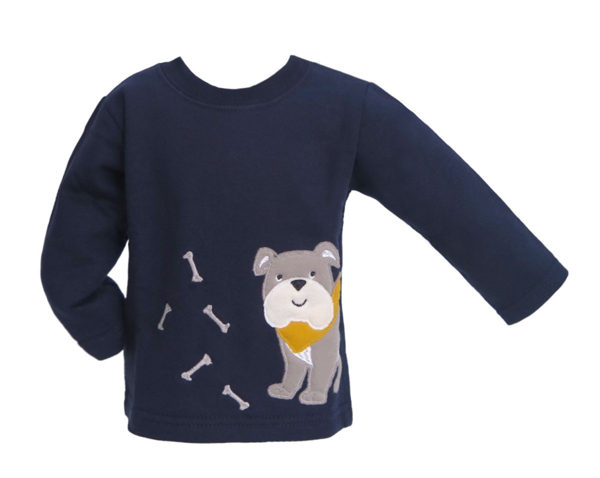 Buzo de Frisa Con Bordado de Perro