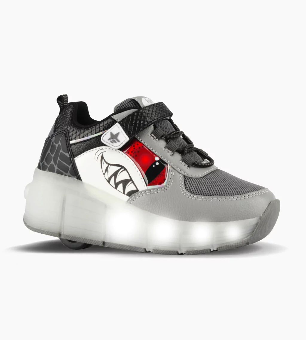 Zapatilla Con Rueda Luz Led Recargable - Roller