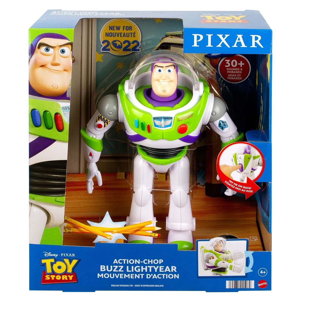 Figura Muñeco Articulado Buzz Lightyear Accion Cortadora +30 Frases y Sonidos