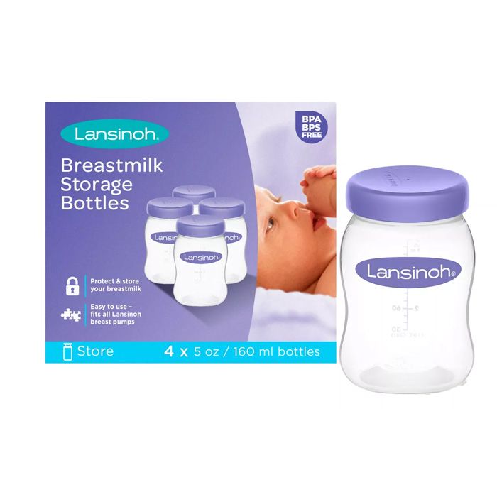 Botellas Almacenamiento De Leche Materna 160ml X4