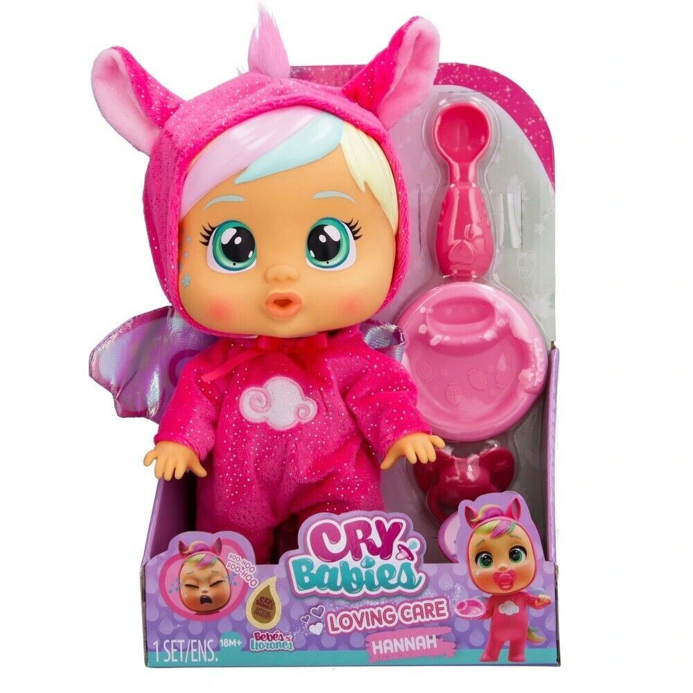 Muñeca Bebote Cry Babies Loving Care - Bebe Llorones - Hannah