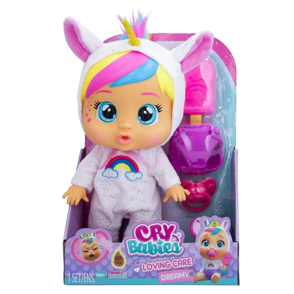 Muñeca Bebote Cry Babies Loving Care - Bebe Llorones - Dreamy