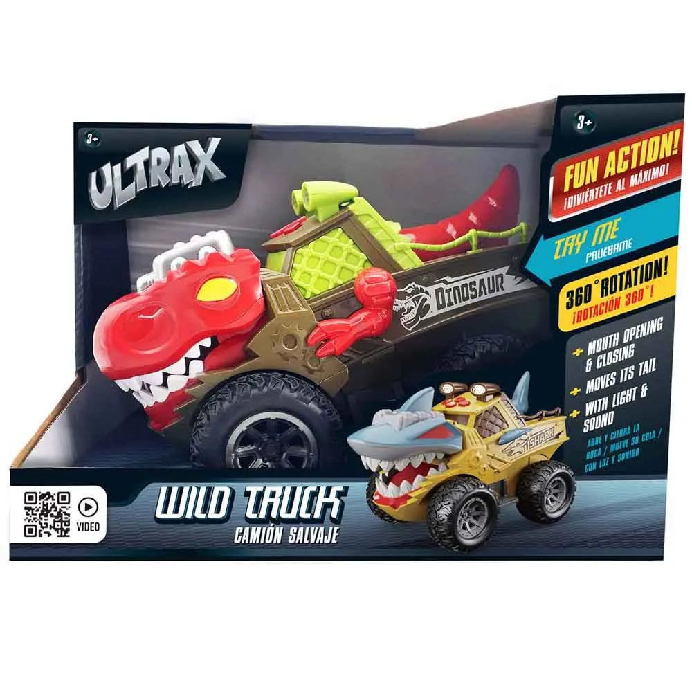 Vehiculo Ultrax Camion Salvaje Dinosaurio - Wild Truck - Movimiento, Luz Y Sonido