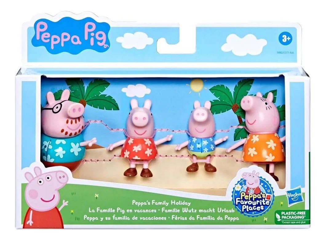 Figuras Peppa Pig Y Su Familia De Vacaciones