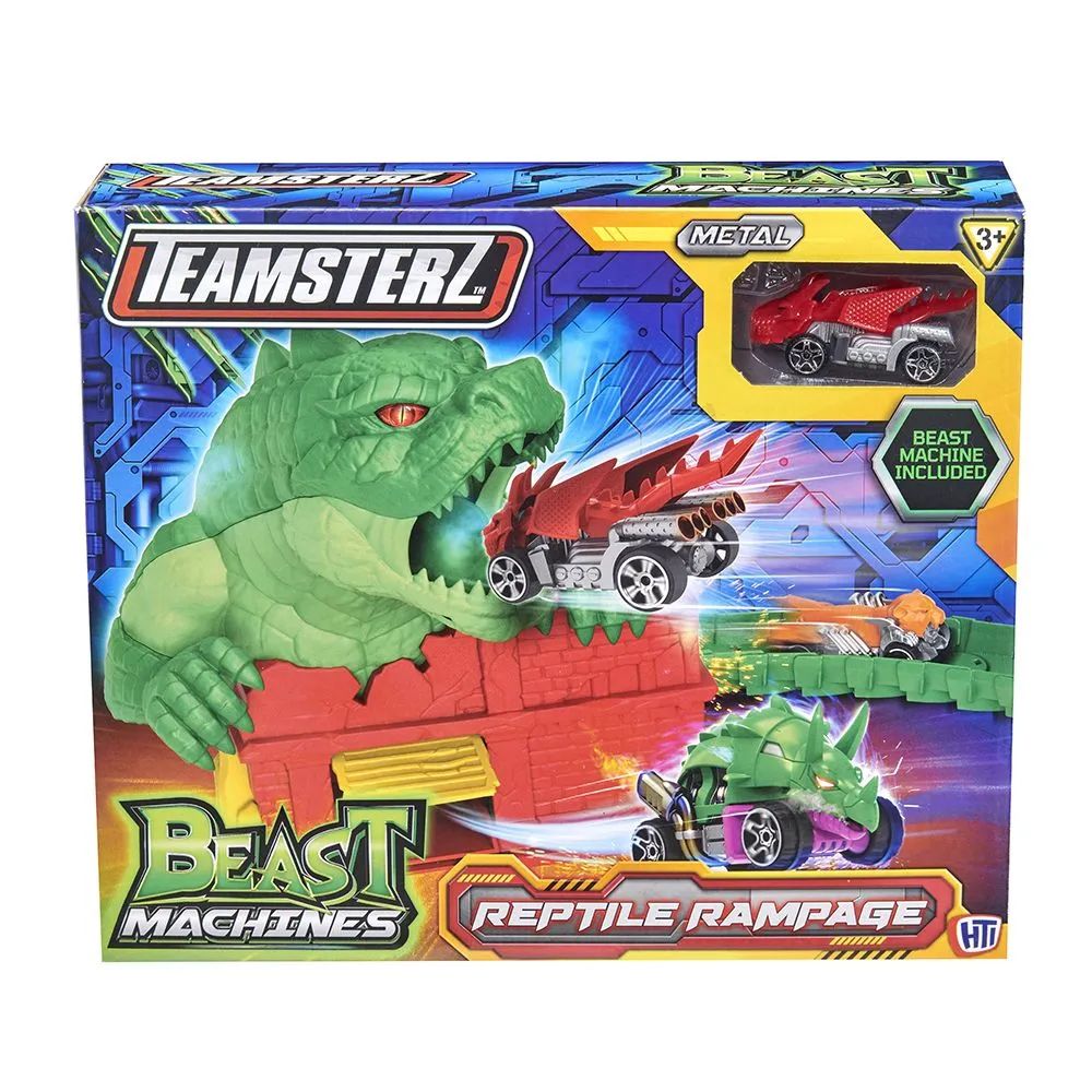 Pista De Autos Teamsterz Beast Machines Reptile Rampage - Incluye 1 Auto