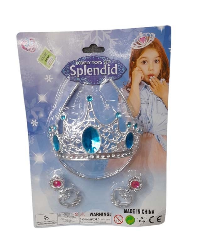 Corona Tiara Princesa + Aros
