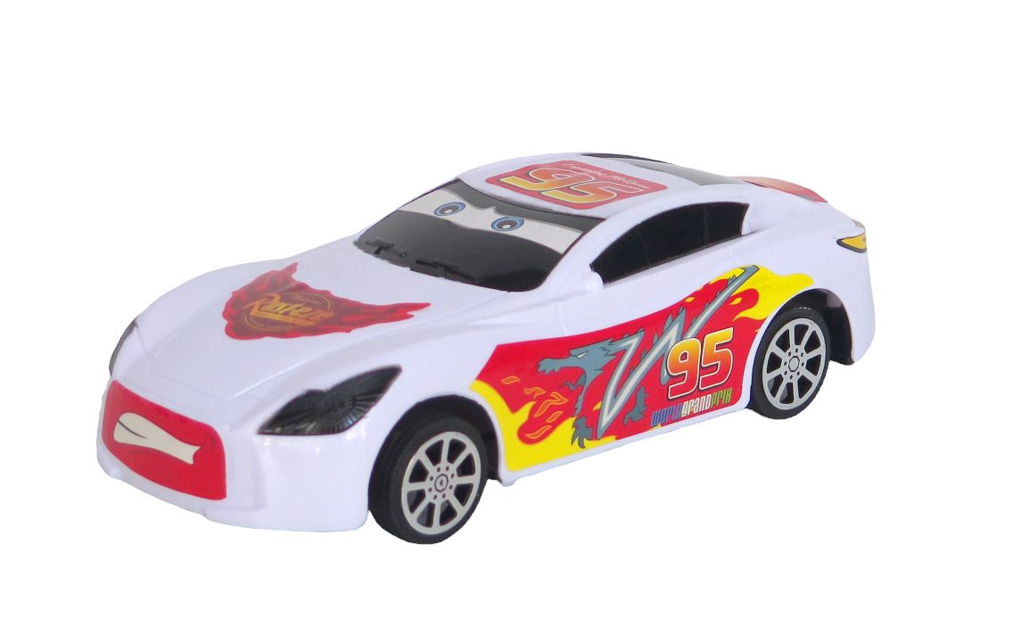 Auto Cars Rayo Mcqueen A Friccion - En Burbuja