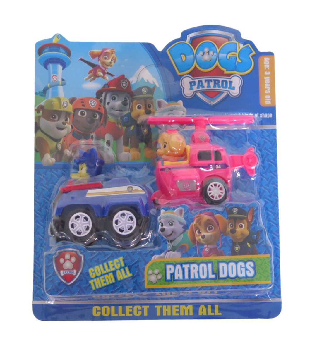 Figura Muñeco Paw Patrol Con Vehiculo A Fricion