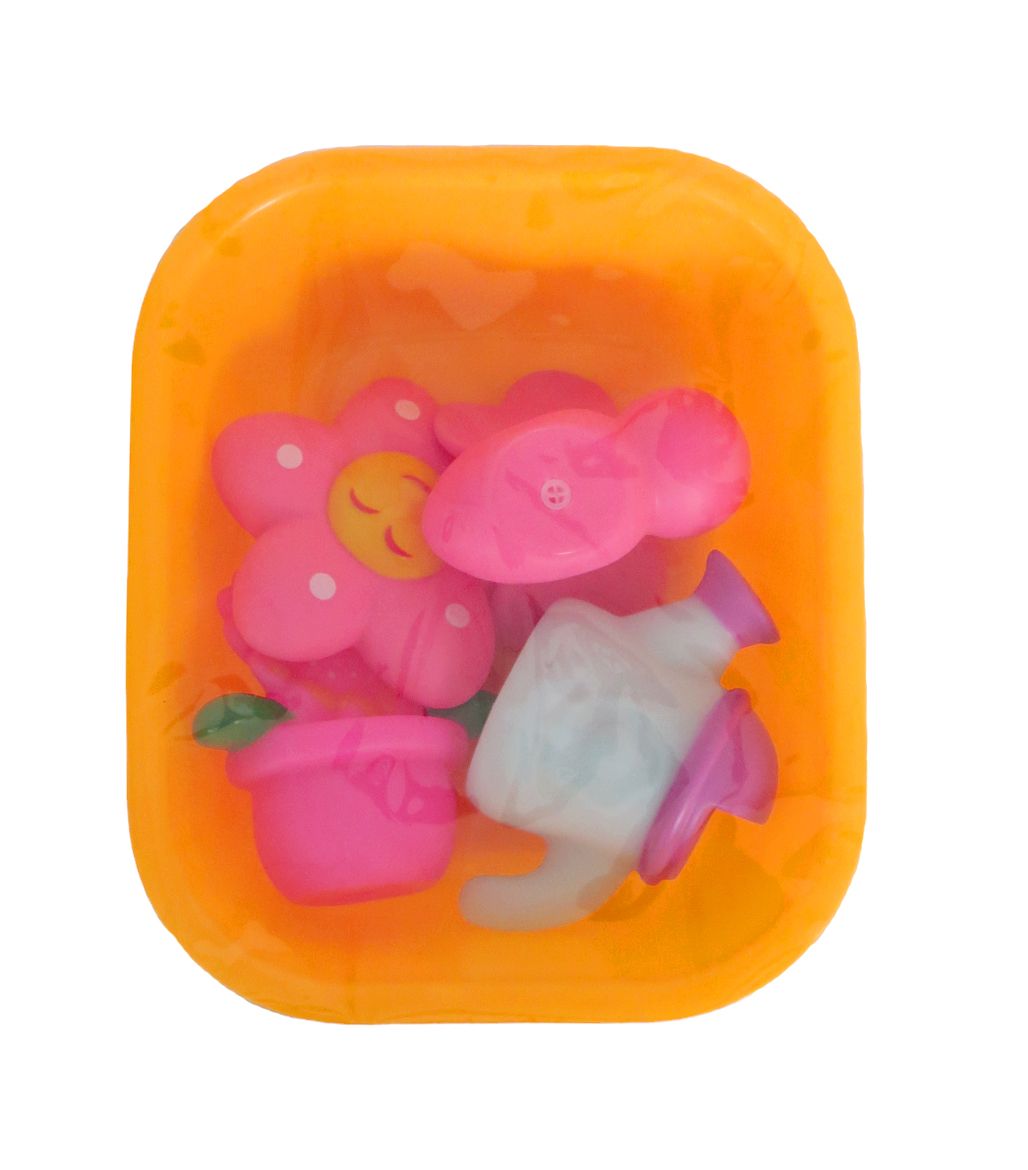 Juego De Baño Con Figuras Chifles y Bandeja - Funny Rattle & Bathe