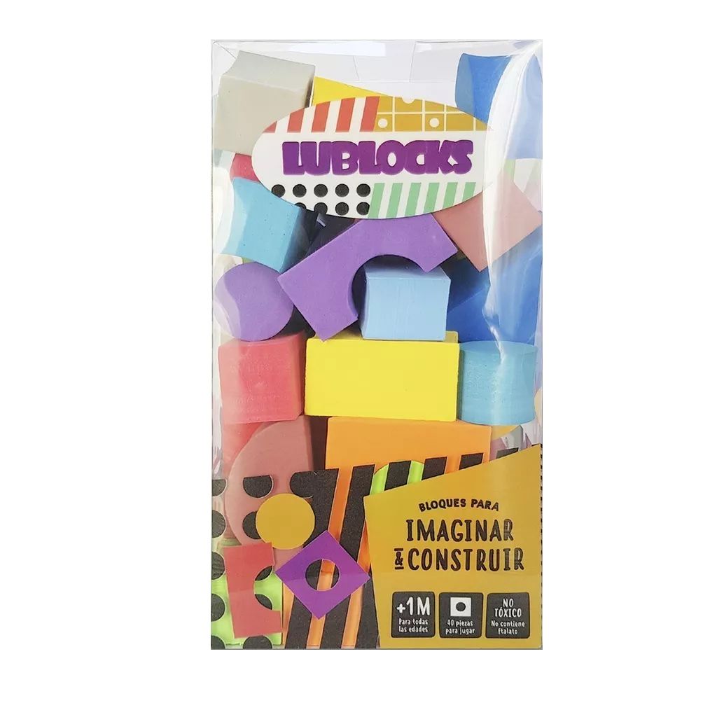 Bloques Para Imaginar Y Construir De Goma Eva - 40 Piezas