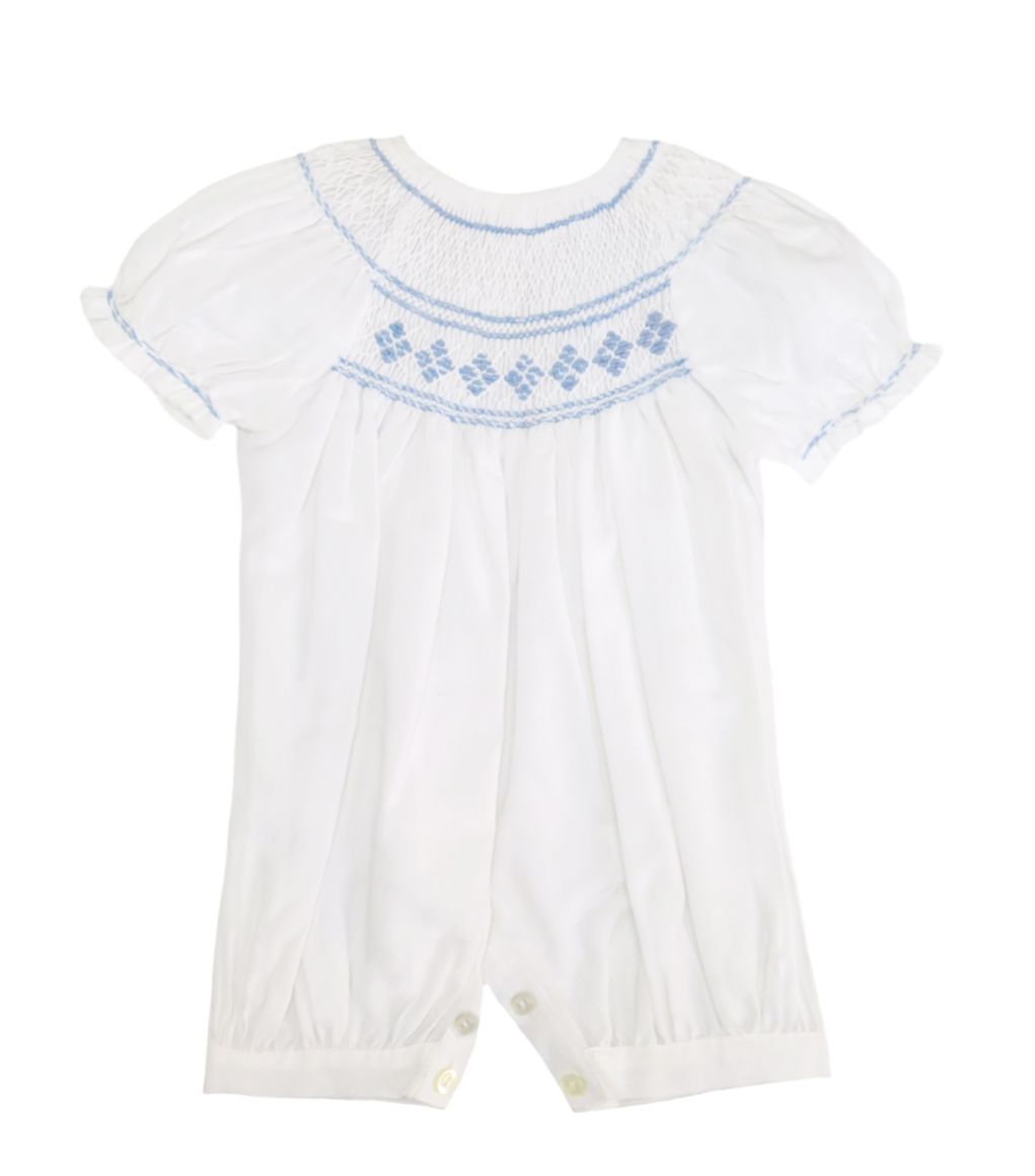 Enteritos Babucha Batista con punto smock bordado