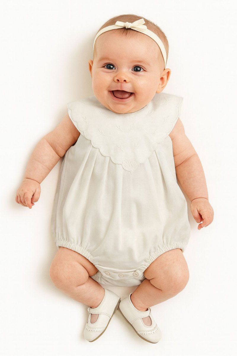 Enteritos Babucha Batista con cuello bordado