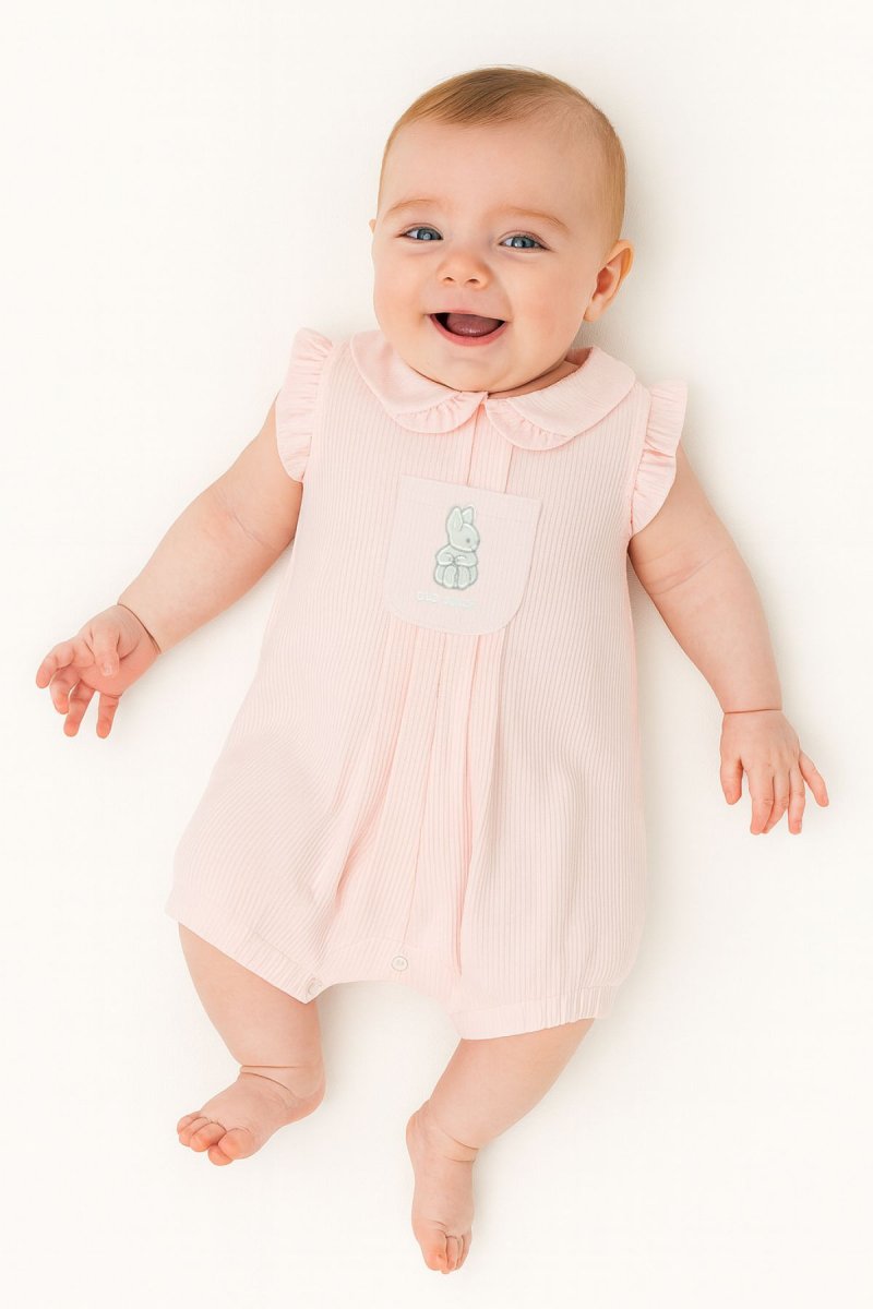 Enteritos Babucha Pique con cuello bordado