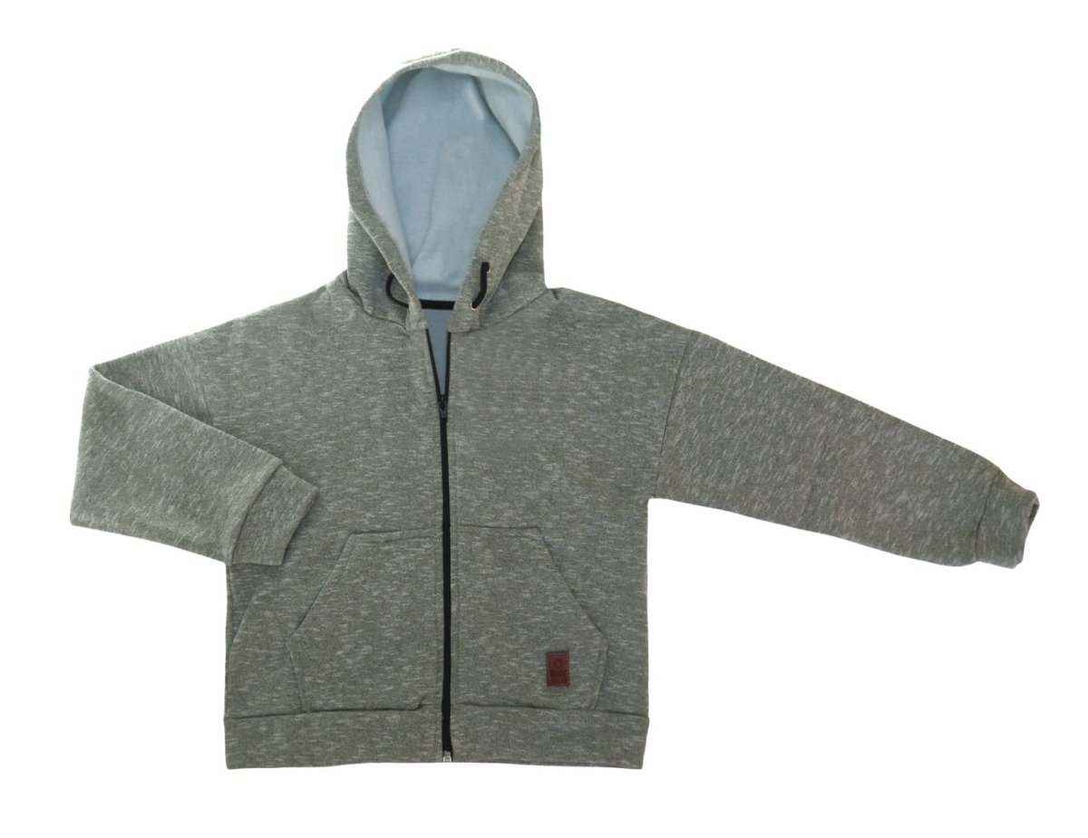 Campera De Frisa Con Capucha Melange