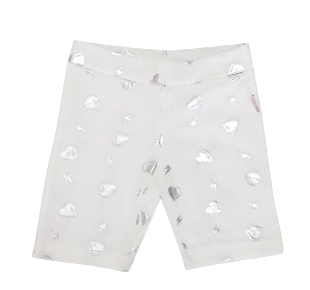 Calza Ciclista estampada con rayos y corazones