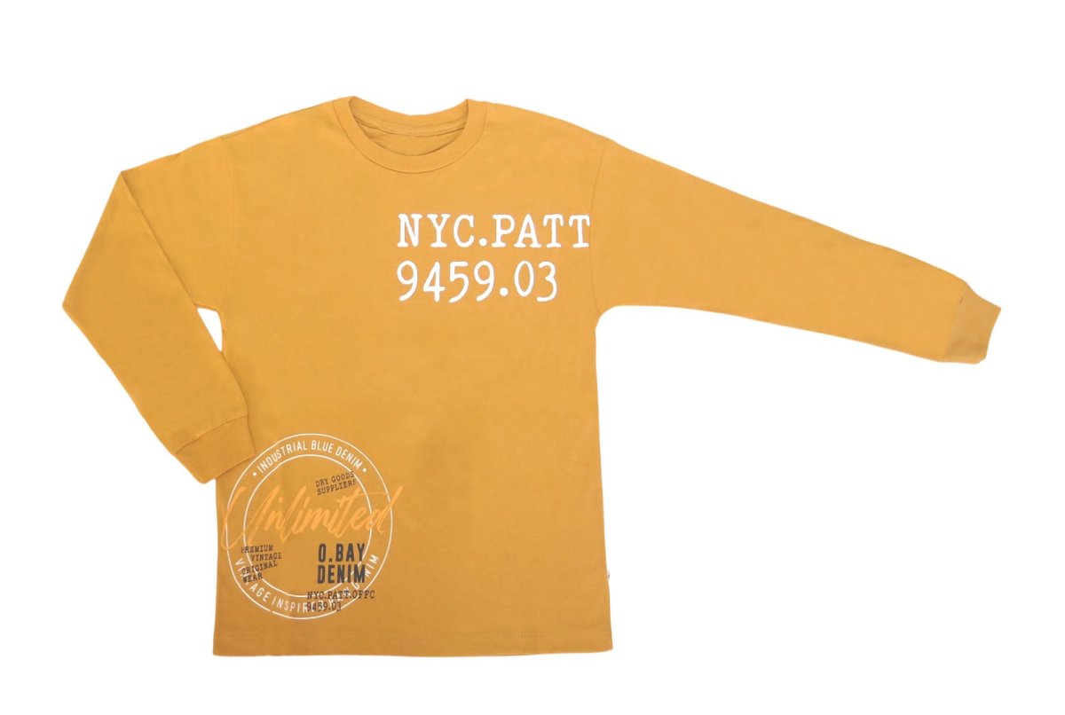 Remera Yersey Estampada Manga Larga