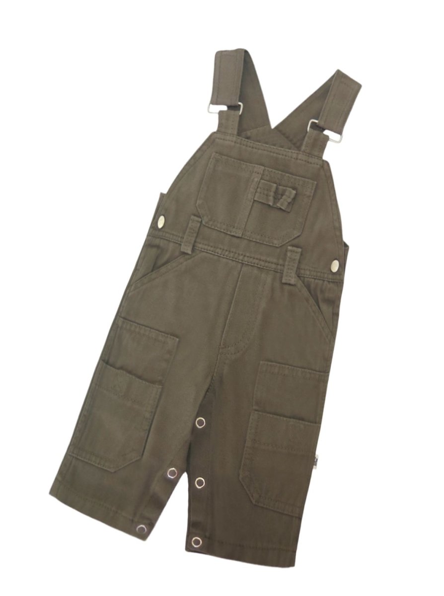 Jardinero Largo  Gabardina con bolsillos y broches