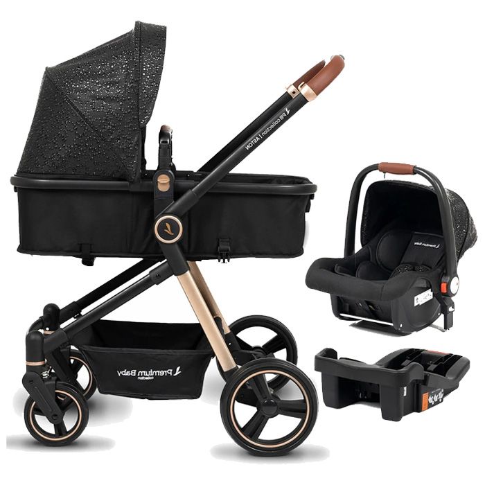 Cochecito Travel System 3 En 1 Moises Con Huevito Y Base - Premium 200