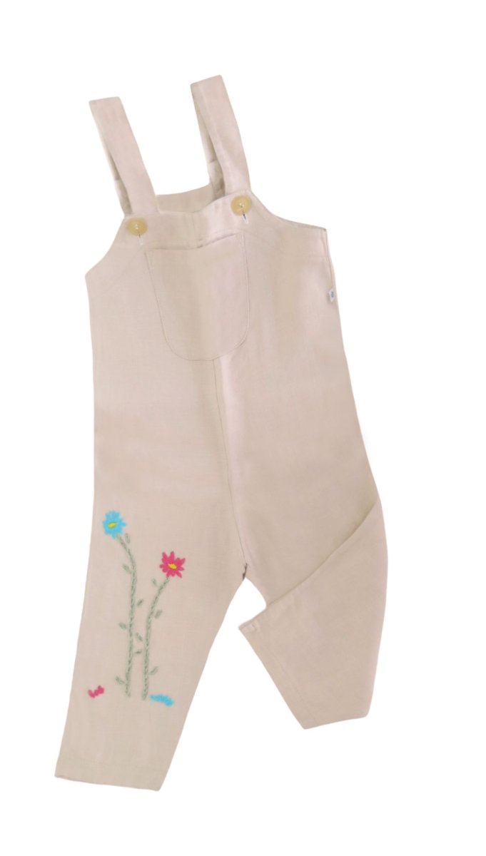 Jardinero de Lino Bordado