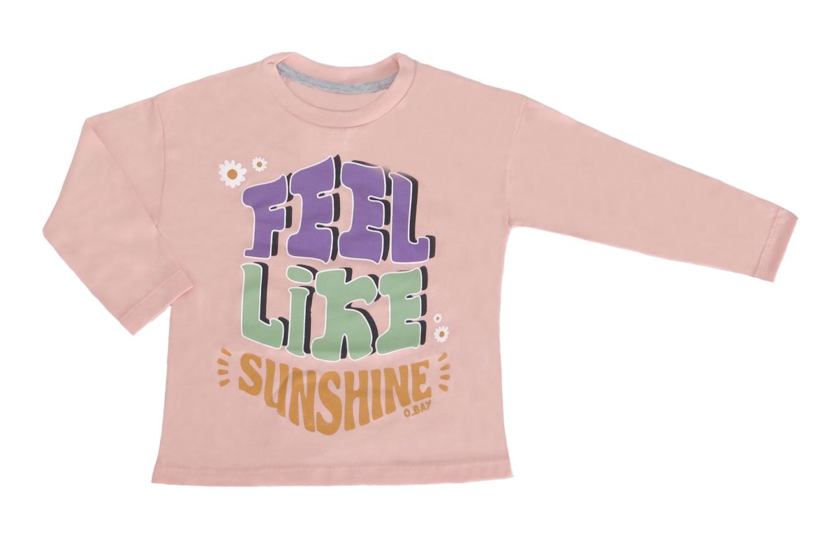 Remera estampada manga larga