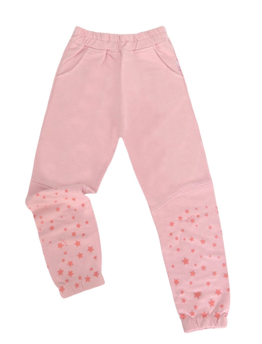 Pantalon Rustico con Puño estampado con estrellas