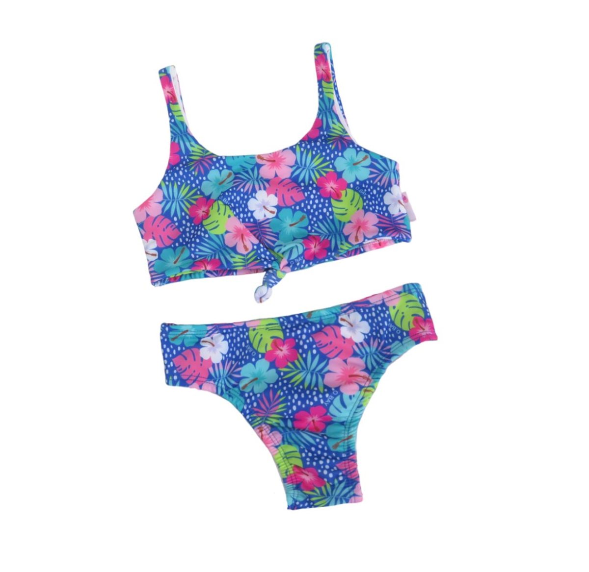 Malla 2 Piezas con Lycra estampado de flores